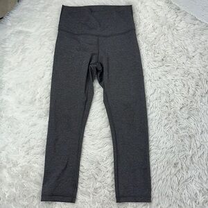 Lululemon Wunder Under Crop (High-Rise) *Luxtreme 21" Heathered Black